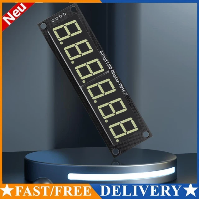 Display LED - LDH-M3604RI-UR - LUMEX - a 6 cifre / a 7 segmenti / industriale Display LED - LDH-M3604RI-UR - LUMEX - a 6 cifre / a 7 segmenti / industriale
