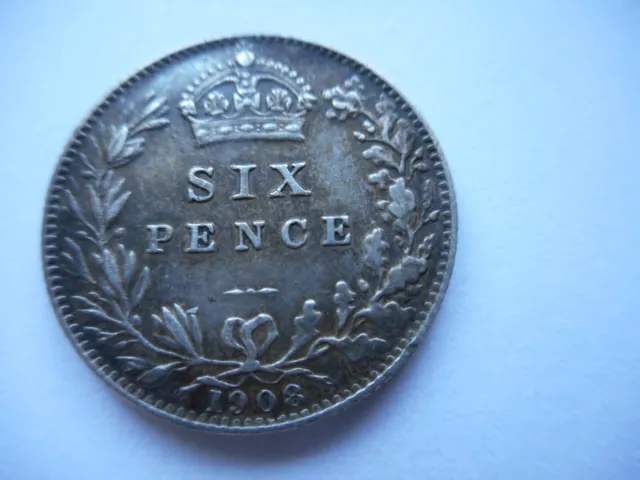 1908 Edward VII SIXPENCE COIN