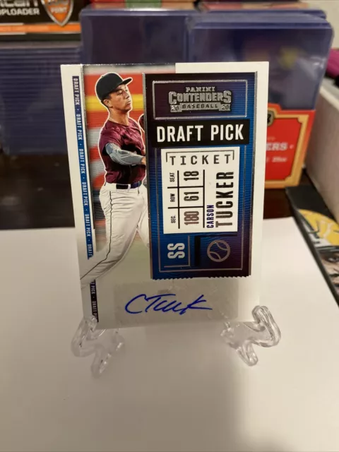 CARSON TUCKER 2020 Panini Contenders Draft Pick Ticket RC Rookie Auto Card
