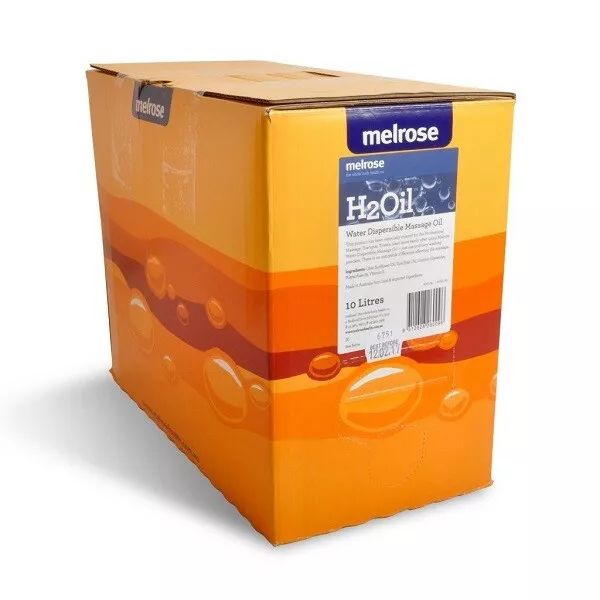 New Melrose H2Oil Water Dispersible Massage Oil 10L New Batch Exp 16-05-2026