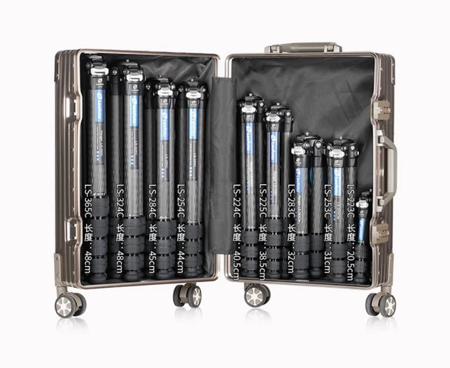 leofoto Leopotho LS 224C lh25R pan head lightweight portable carbon tripod