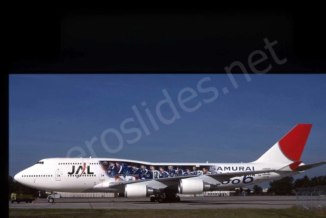 JAL Boeing 747-400 JA8920 No Date Bad Scan Kodachrome Aircraft Slide/Dia