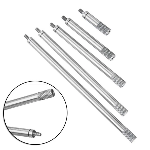 5pcs/Set Of Dial Digital Indicator Extension Stem Rod M2.5 20/40/60/80/100mm