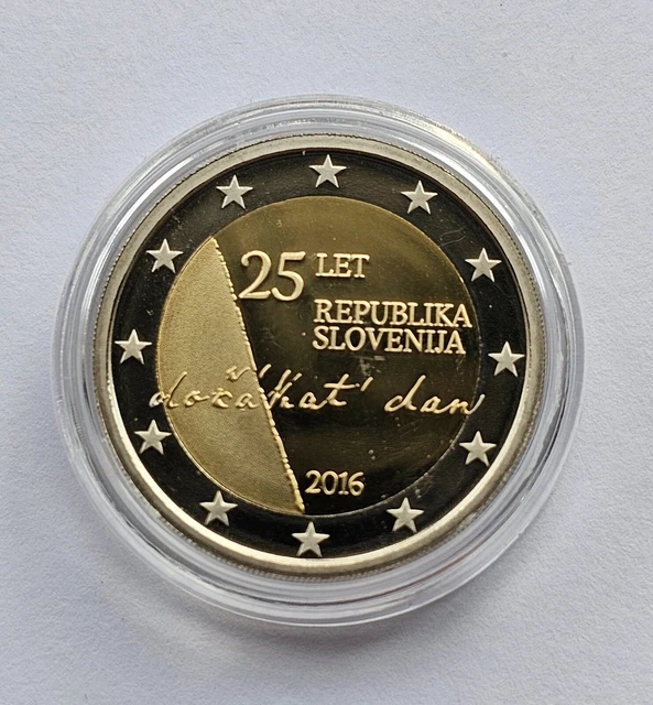 Pièce de 2 euro BE Slovenie 2016 Indépendance, Slovenija, Slovenia, PROOF PP