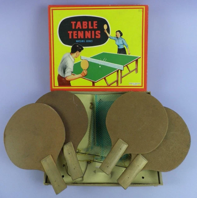 VINTAGE C1960S TABLE Tennis Set, Watling Series, Made In England £8.50