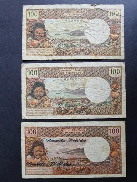 Banknote New Caledonia - 100 Francs 1969 - 1971 - Noumea, Papeete & New Hebrides