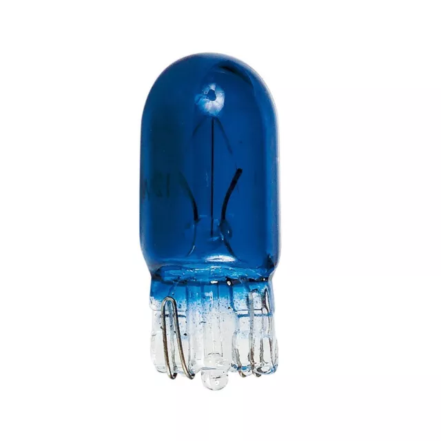 Ampoule 12V 3W T10 Bleu Wedge W2,1 Temoin Compteur Clignotant Moto Scooter Auto