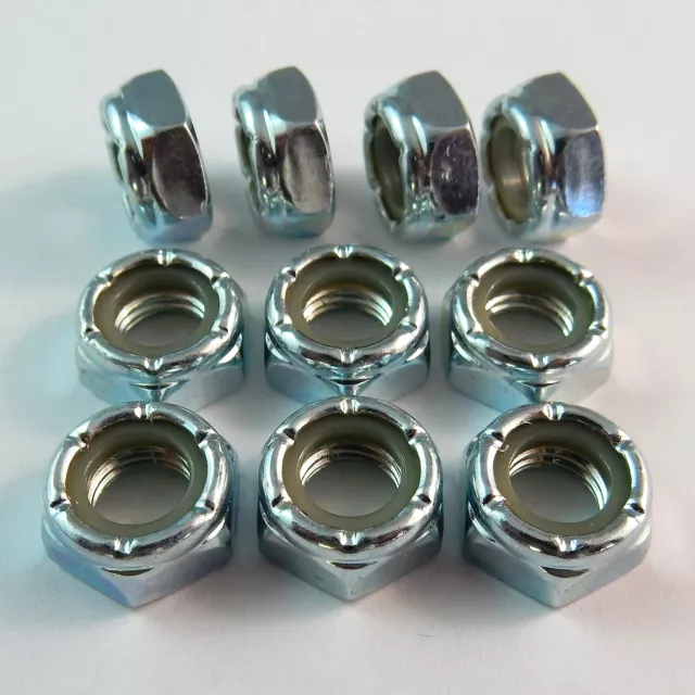 5/16"-24 UNF THIN NYLON LOCKNUT - 10 PK, Sprintcar Wingless Sprint Nylock Nuts