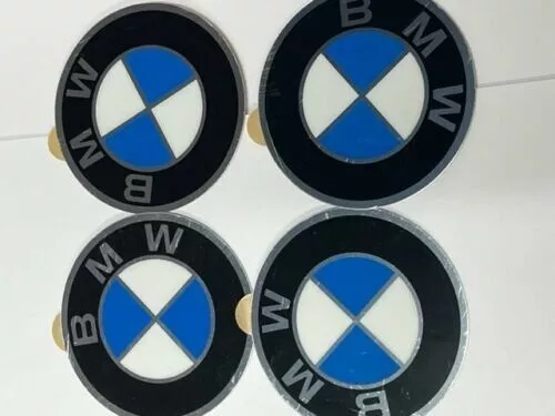 4X ORIGINAL BMW Emblem Plakette Aufkleber M-Zeichen Alufelgen