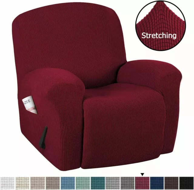 New 1Seater Stretch Recliner Sofa Soft Cover Furniture Protector Slip Chaircouch