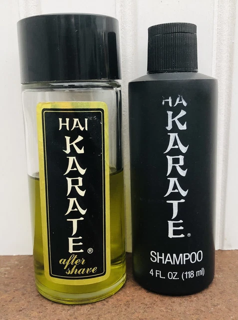 Vintage HAI KARATE 4 oz. After Shave Splash & 4 oz. SHAMPOO Set Pfizer