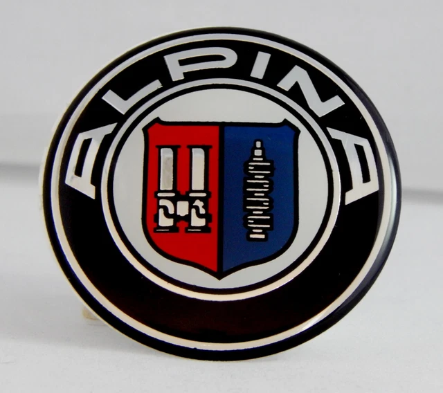 2X NEW ALUMINIUM EMBLEM STICKER Badge 45 mm Wheel Front Rear for BMW ...