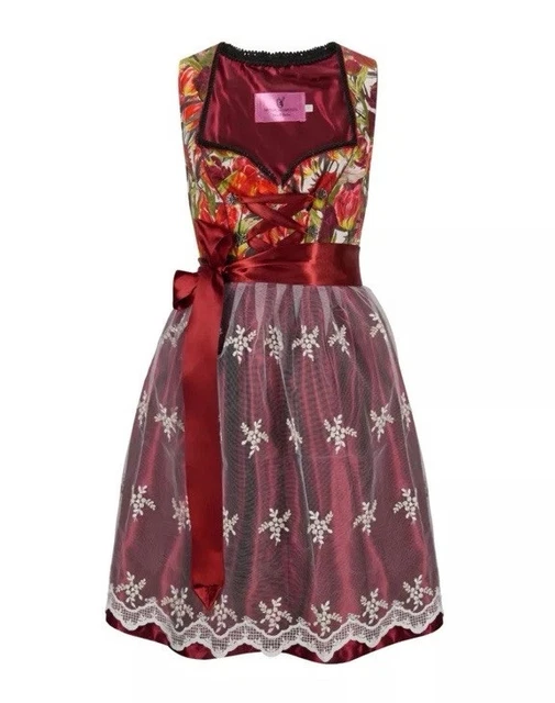Spatzers Dirndl Damen Rosa Schwarz Kariert Trachtenkleid Inkl. Dirndlbluse Dirndlschürze 3 Tlg. Für Oktoberfest Besondere Anlässe F6008
