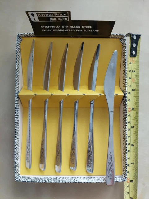 VINTAGE ARTHUR PRICE John Mason 24 piece stainless steel