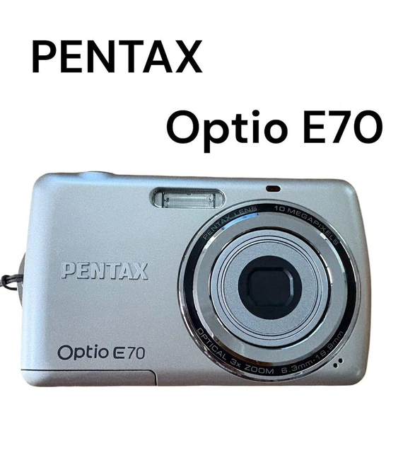 PENTAX OPTIO E70 Digital Camera Silver Tested £128.27 - PicClick UK