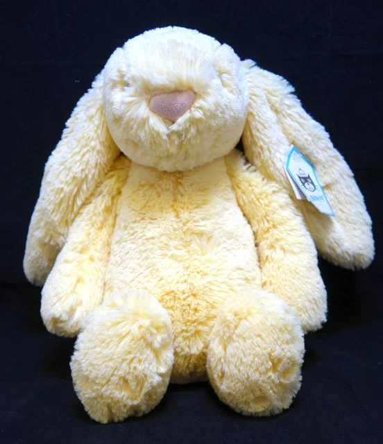 JELLYCAT MEDIUM BASHFUL Lemon Bunny Rabbit RETIRED 31cm BNWT immaculate ...