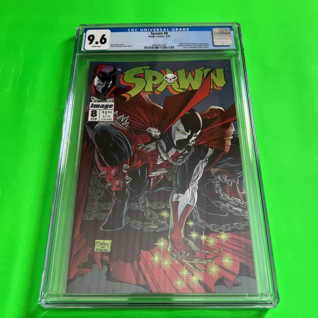 Spawn #8, Image Comics CGC 9.6, 1993,  McFarlane Cover