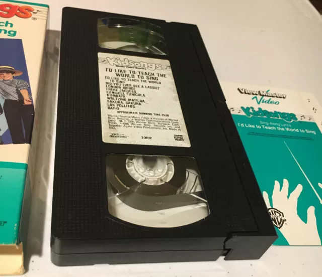 KIDSONGS VHS VIEW-MASTER Video I’d Like To Teach The World To Sing w ...