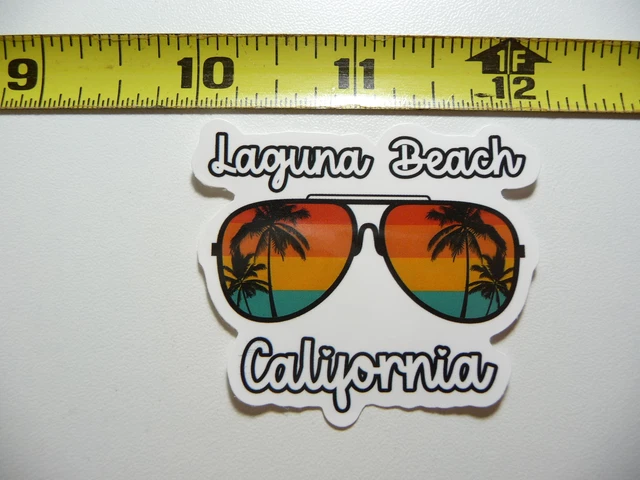 California Laguna Beach Sunglasses Decal Sticker Pride State