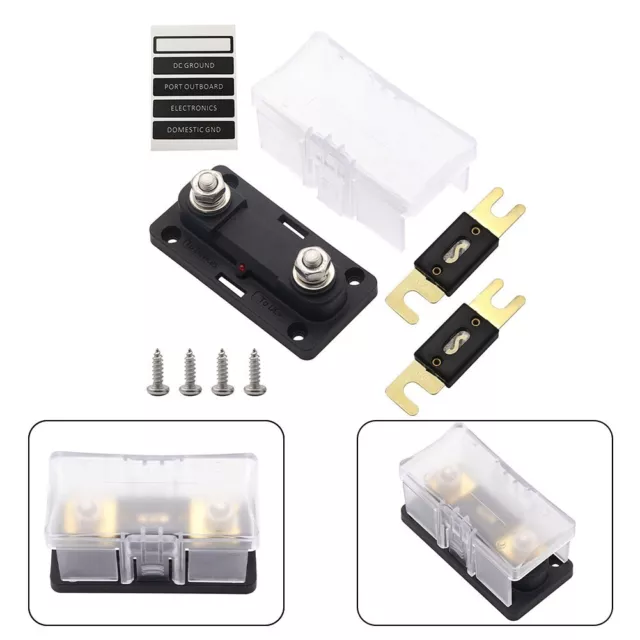 Transparent Cover ANL Fuse Holder with LED Indicator Easy Fuse Status Viewing