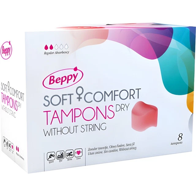 Tampones De Confort Extra Suaves Beppy 8 Unidades Secas Múltiples *