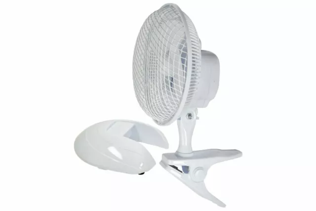 6" Fan Desk Clip On Portable 2 in 1 Air Cooling Mini Small Fan Mounted Office UK