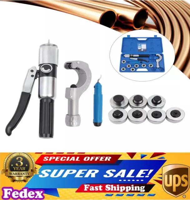 HVAC Hydraulic SWAGING Tool Kit Fit Copper Tubing Expanding Copper Tube Expander