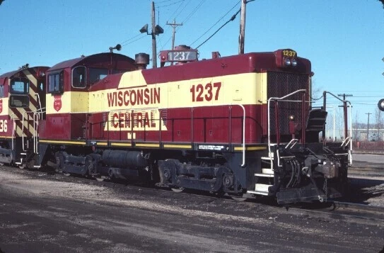 Wc 1237 Sw-1200 Fond Du Lac Wi (Wisconsin Central) Original Slide 03-14-91 T16-6