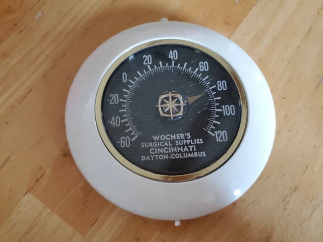 Rare Wocher's Surgical Supplies Cincinnati Dayton Columbus Thermometer - Ohio