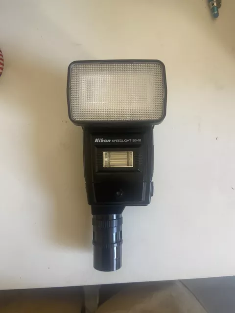 Vintage Nikon Speedlight SB-16 Shoe Mount Camera Flash Great Condition