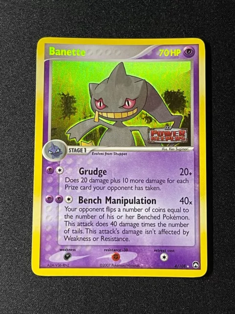 Banette┃4/108┃Ex Power Keepers┃Reverse Holo┃Pokemon Card┃English┃Near Mint
