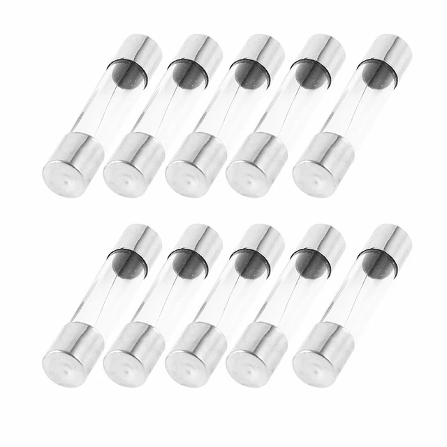 10 Pièces Rapide Fusion Type Verre Tube Fusibles 6x30mm 250V 3Amp