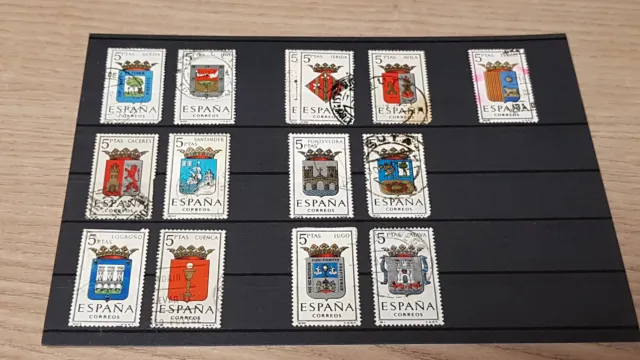 Konvolut / Lot 12- alte Briefmarken aus Spanien - Espagna Correos