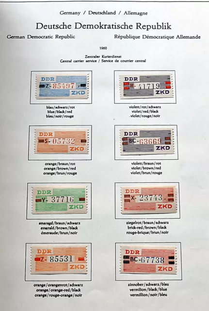 DDR DIENSTMARKEN Nette Sammlung mit besseren Ausgaben meist gestempelt Falz