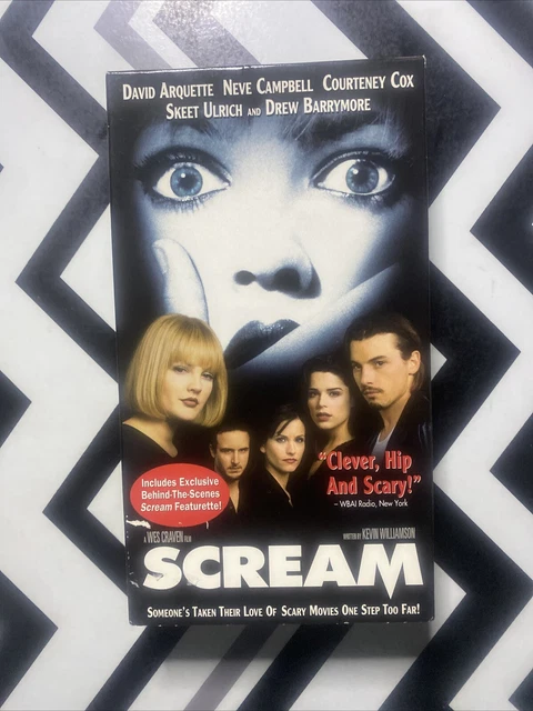 SCREAM WES CRAVEN Drew Barrymore Courteney Cox David Arquette VHS 1996 ...