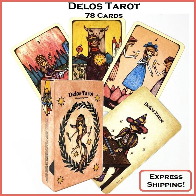 Sacchetti Di Carta Neri IXIGER Mazzo Di Carte Dei Tarocchi Con Guida, 78 Carte Tarocchi Rider Waite Italiano - Foto 3