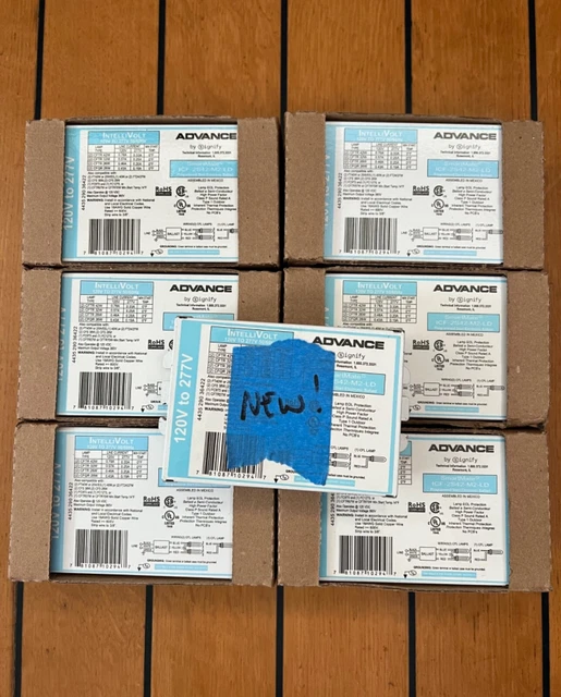 Lot Of 7 Advance By Signify Smartmate® Icf-2S42-M2-Ld Intellivolt 120V Ballast