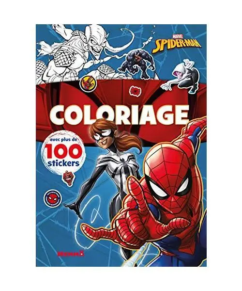 Marvel Spider-Man - Coloriage avec plus de 100 stickers (Spider-Man et Spider-Gi
