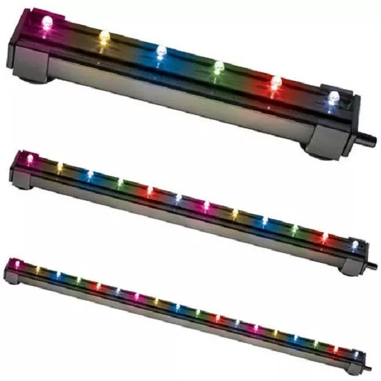 Lampada Tubo Neon Led Rgb + Aria Bolle Multicolore Acqua Acquario Luce Pesci 3