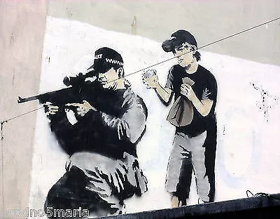 Banksy Bristol Sniper Graffiti Art Giclee Print Fine Canvas