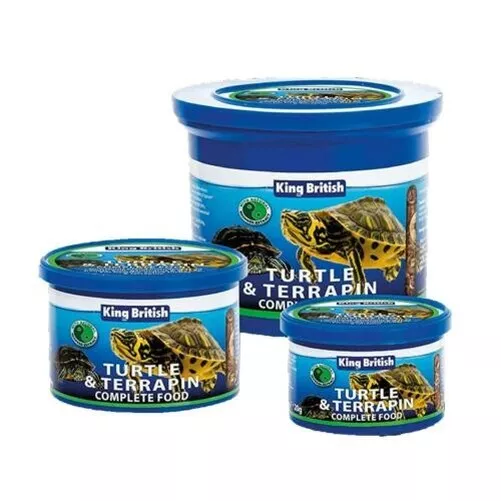 King British Tortue & Terrapène Complet Nourriture Reptile Flottant Bâtons Repas