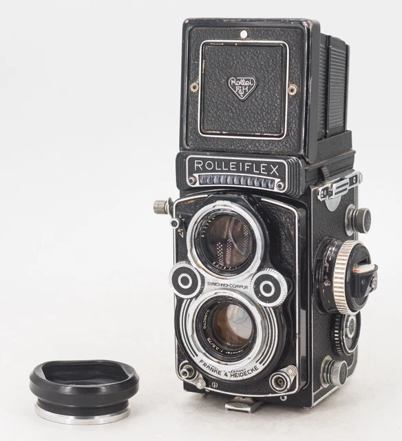 ROLLEIFLEX 3.5F Schneider-Kreuznach Xenotar 75mm f3.5 Bay2フード 