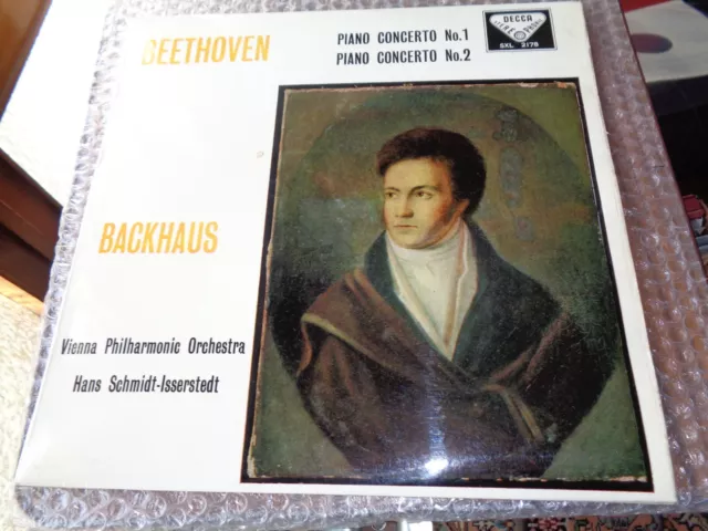 Beethoven Piano Concerto n.1+2 Backhaus Decca SXL 2178 WBg stereo U.K.  1959 NM