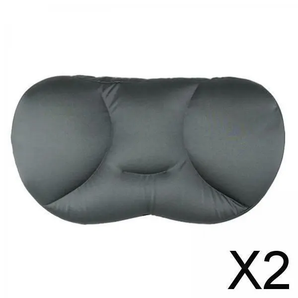 2X 3D Sleep Pillow Baby Clouds Soft Orthopedic Neck Memory Pillow Dark Gray
