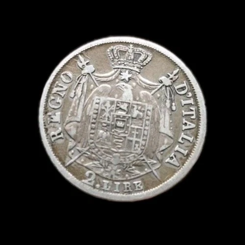 Pièce De Monnaie Italie - 5 Lires 1879 Avec Erreur 'FEKT' Sur La Tranche - Réf P2757-3