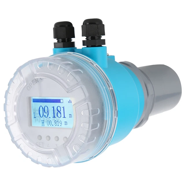 Pyhodi Ultraschall-Wasserstandssensor 0–5 M Mit LED-Anzeige, 4–20 MA Ausgang, Temperaturanzeige, IP65, Für Wassertanks, Abwasser & Mehr