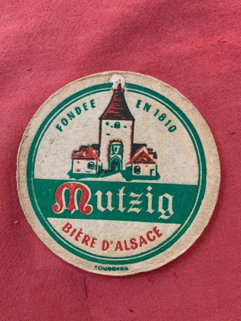 Ancien Sous-Bock - Mutzig Bière D'alsace Fondée En 1810 Soubofra