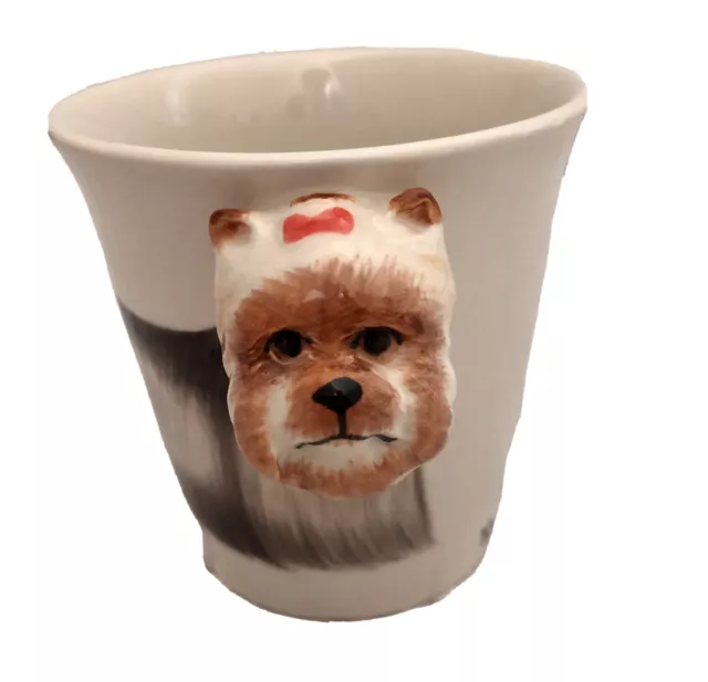 Yorkshire Terrier "Yorkie" 3D Head Collectible Drink Cup Mug Hand painted