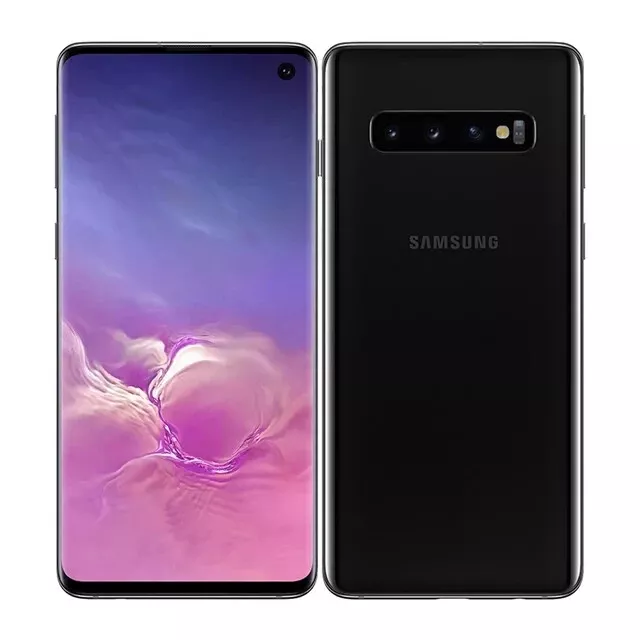 Samsung Galaxy S10 SM-G973U 128GB Prism Black GSM Unlocked Good