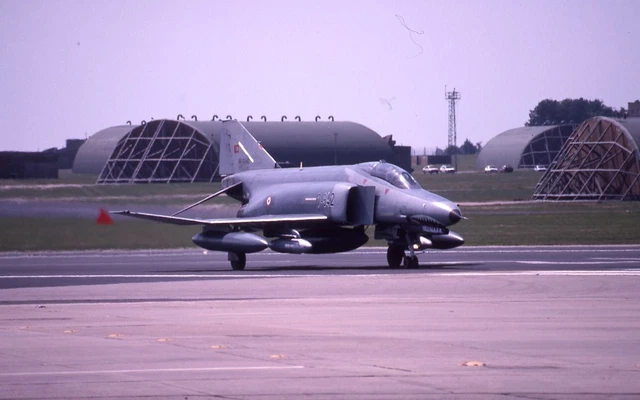 Kodachrome Slide 68-0342 (7-342) F-4E Phantom II Turkish A/F Boscombe Down